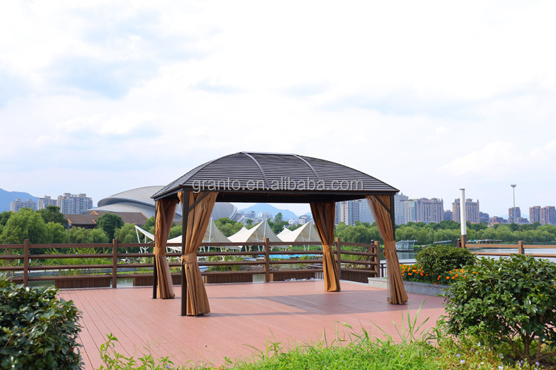 New arrive outdoor backyard pavilion hotel use furniture aluminium gazebo