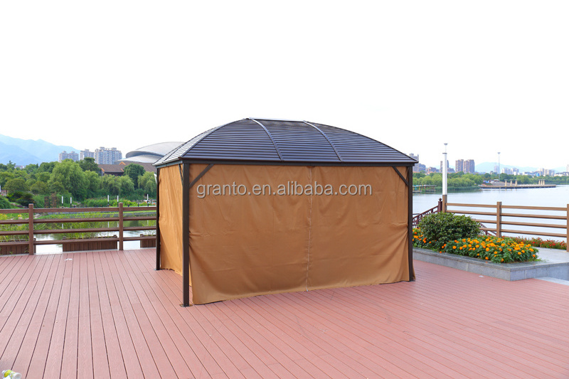 New arrive outdoor backyard pavilion hotel use furniture aluminium gazebo