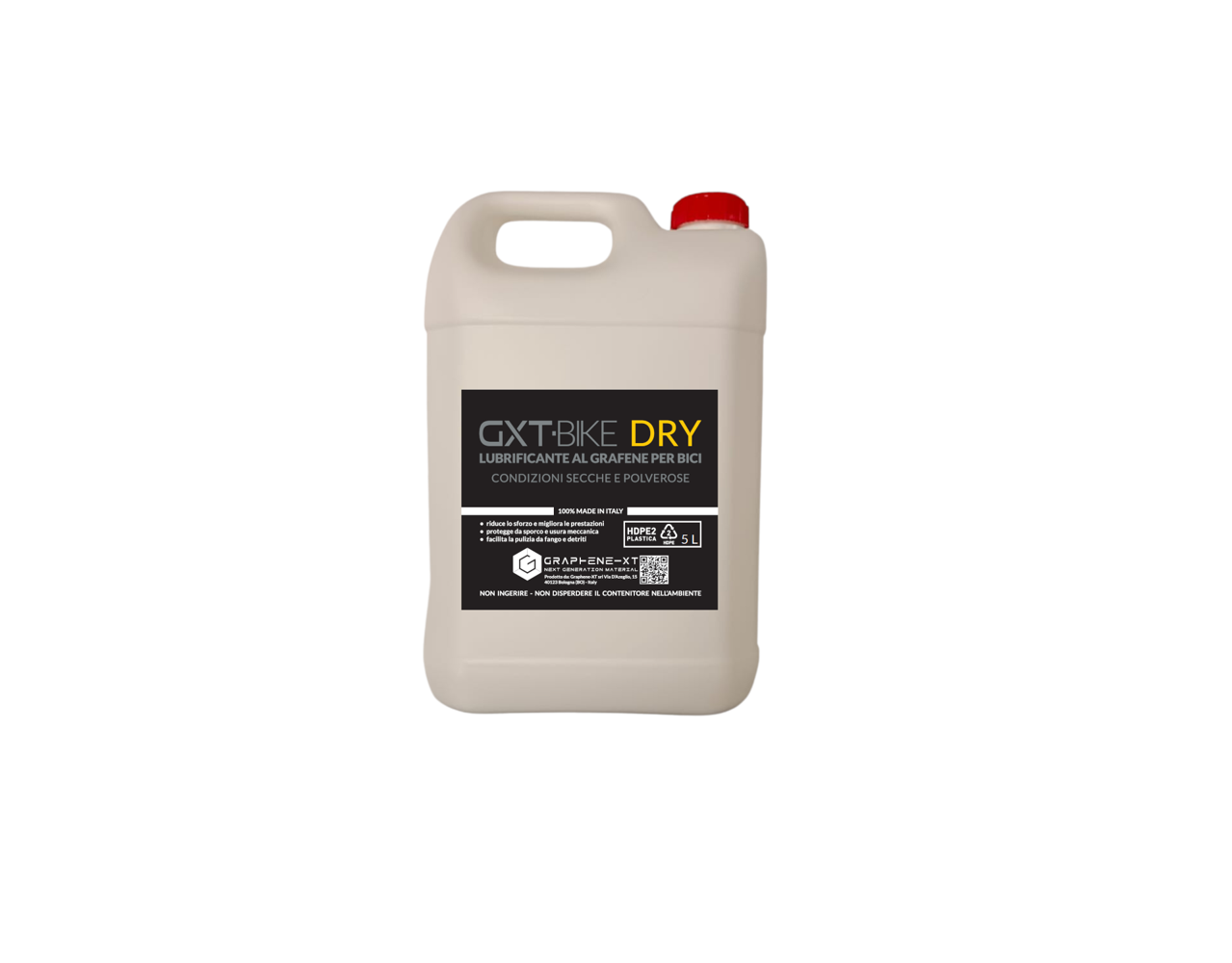 HIGH QUALITY GRAPHENE BASED FULLY SYNTHETIC LUBRICANT 5LT TANK GXT-BIKE DRY FOR FOLDING BIKES