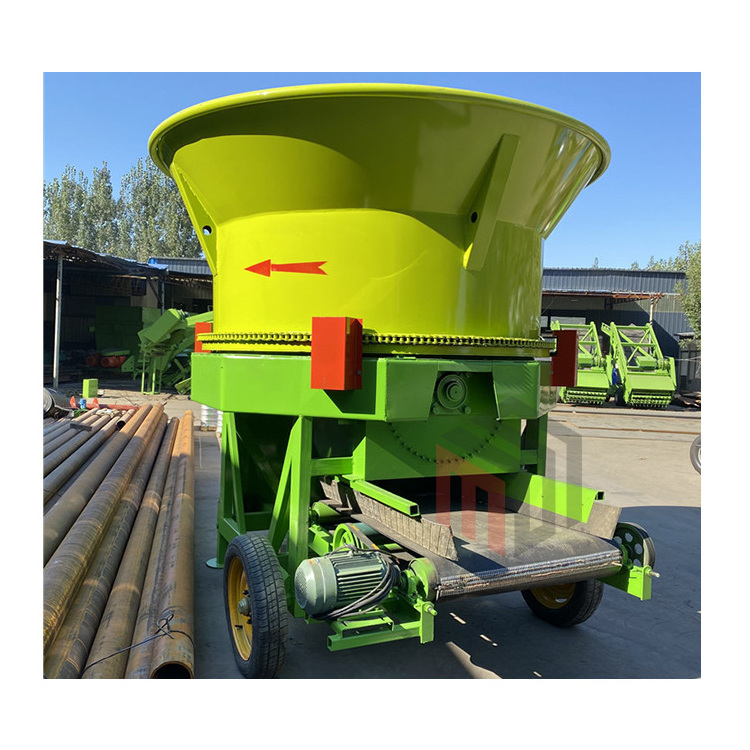 Round Square Bale Grinder Animal Feed Alfalfa Hay Oat Grass Tub Grinders For Sale