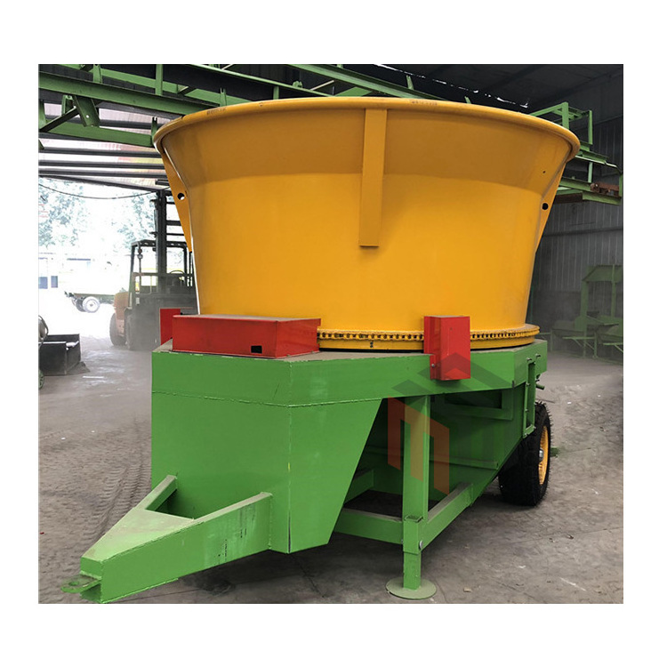 Round Square Hay Bale Processor Farm Pine Rice Straw Corn Silage Tub Grinder for Animal Feed Bedding