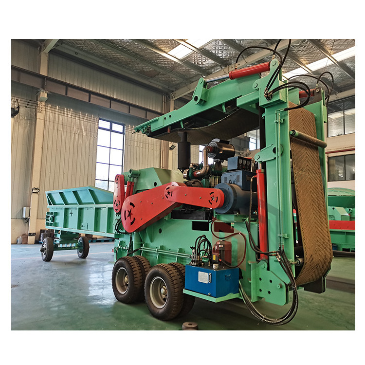 Industrial Big Capacity Waste Wood Pallet Grinder Horizontal Tree Log Root Grinder Price