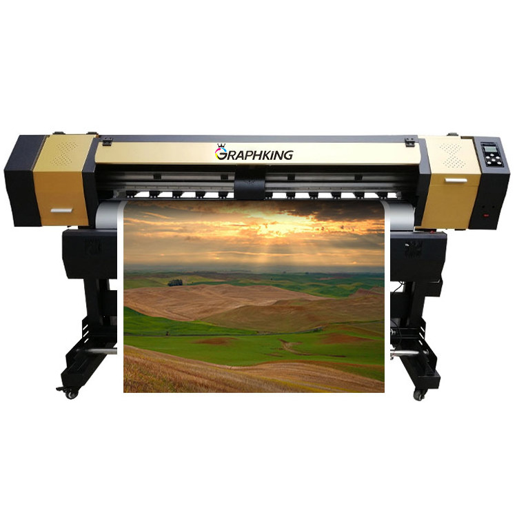 Graphking 1.6m digital printer for billboard/3D floor sticker/outdoor promotion advertising large format printing machine