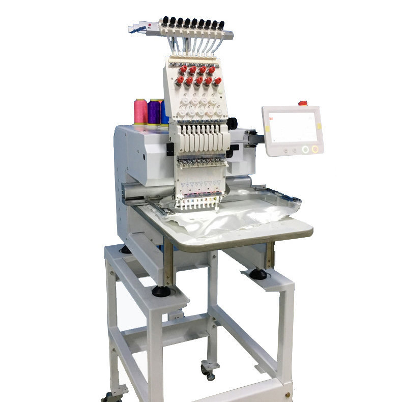 Good quality high efficient Computerized Embroidery Machine with single/double/4/6/8/12 heads Embroidery Machine on sale