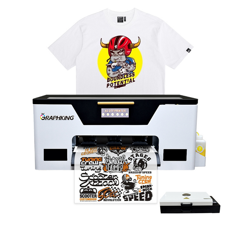 A3 Dtf Printer with R1390/L1800 with High Quality and Cheaper Printing T-Shirt Machine