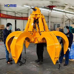 Excavator Accessories Scrap Grab 360 Degree Hydraulic Orange Peel Scrap Metal Grab