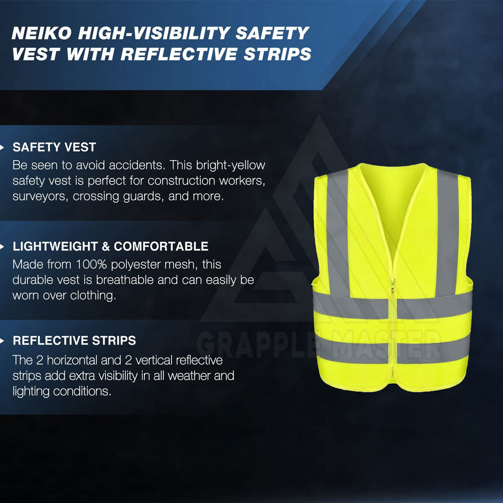 Workwear Multi Pocket Vest Safe Safety Workwear Clothing High Visibility Vest With Custom Logo