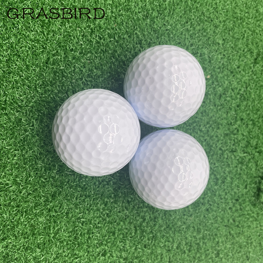 Ready To Ship 2PC Durable Practice Golf Ball White Blank Range Golf Ball In Stock