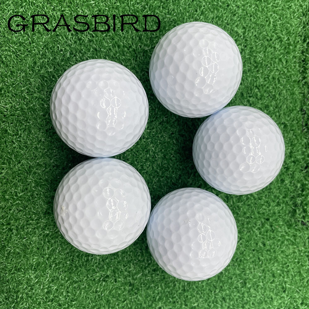 Ready To Ship 2PC Durable Practice Golf Ball White Blank Range Golf Ball In Stock