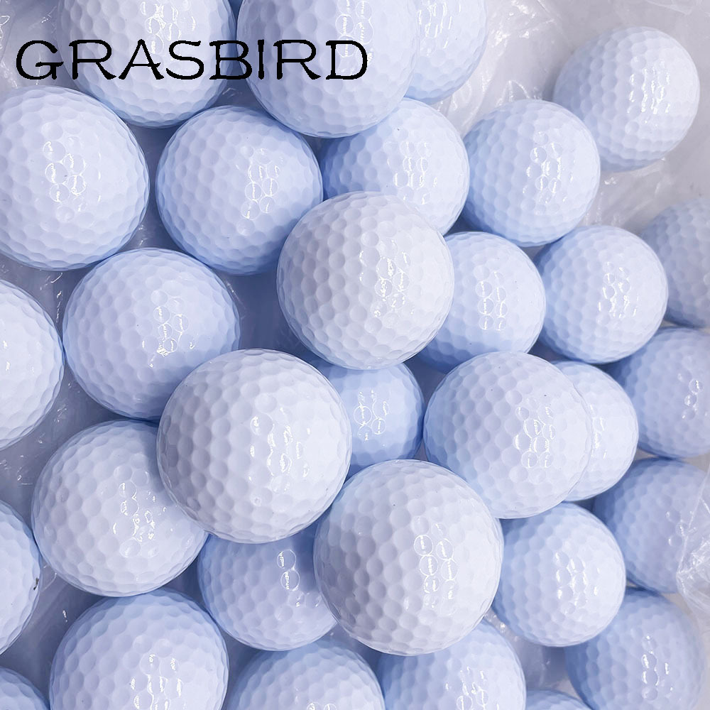 Ready To Ship 2PC Durable Practice Golf Ball White Blank Range Golf Ball In Stock