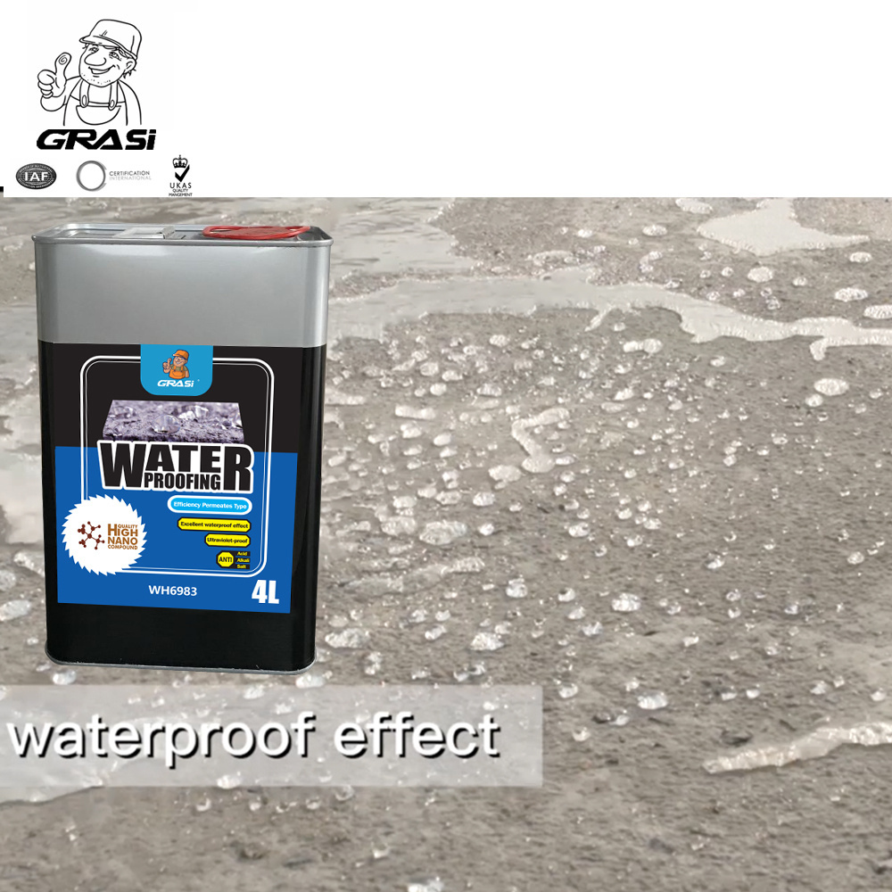 WH6983 Waterproof Coating Eco Friendly Cement Concrete Nano Water Repellent Liquid Silane Impregnating Agent