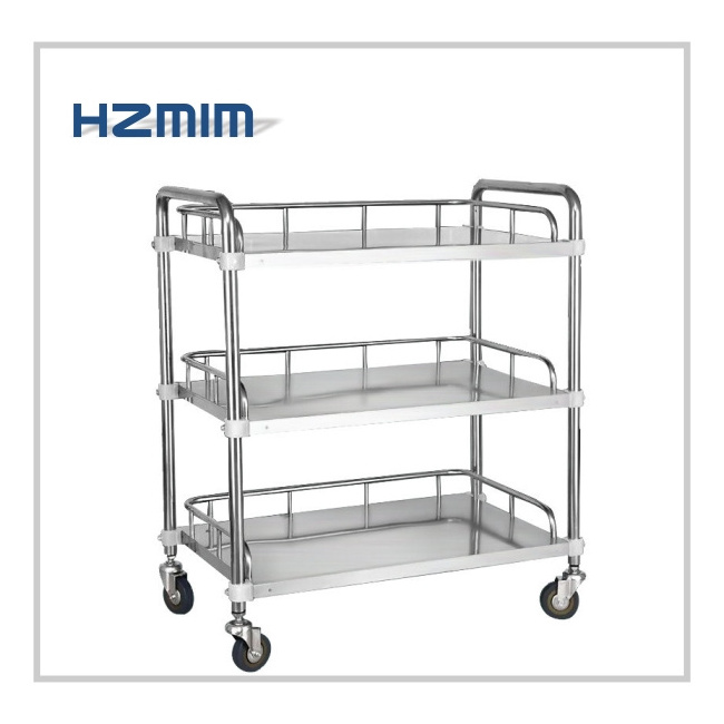 Customization Stainless Steel Medical Trolley with Drawer Hospital Medical Trolley Cart