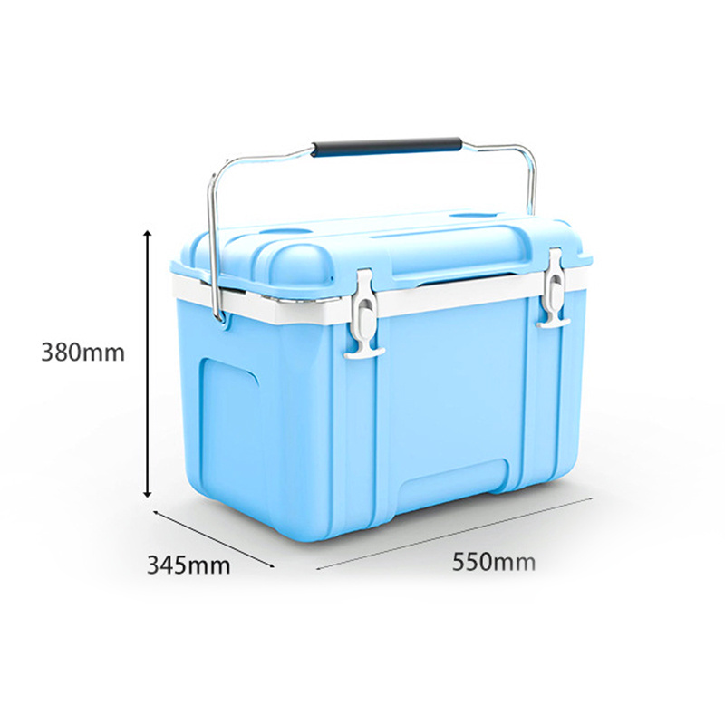 26L 28QT PU Ice Cooler Box Leak Proof Hielera High Capacity Hard Cooler Outdoor Insulated Portable Ice Chest Cooler Box