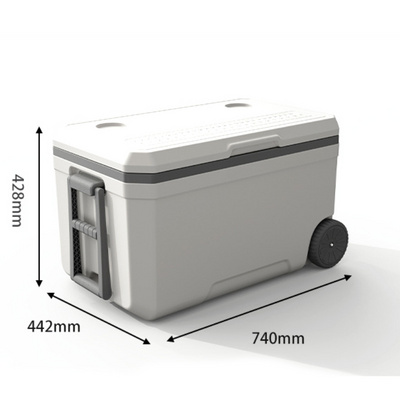 75 Quart Cooler Box 5 Days Commercial Grade Insulated Cooler Box Ice Chest Cooler With Wheels