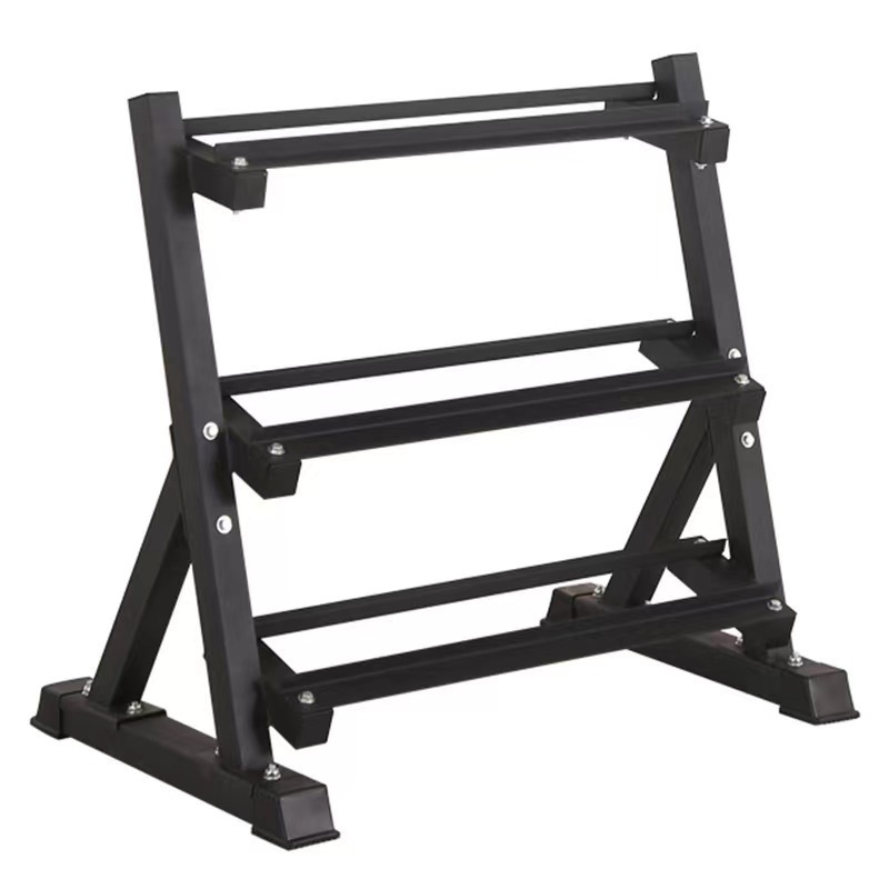 Heavy Duty Gym Equipment Fitness 2 Tier 3 Tier Dumbbell Storage Rack Dumbbell Rack Stand Set