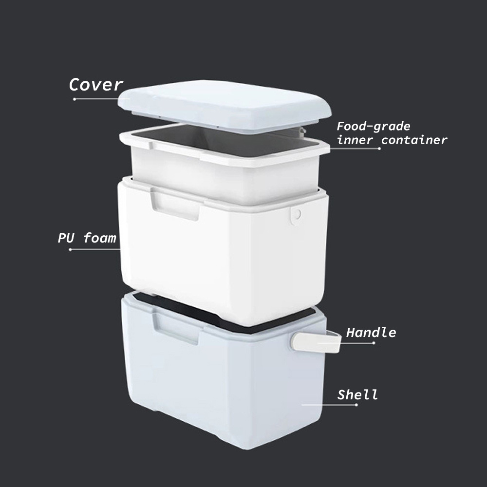 5L 5qt Custom Logo Insulated Outdoor Camping Mini Cooler Box Ice Portable Refrigerator Picnic With Handle Ice Chest Cooler Box