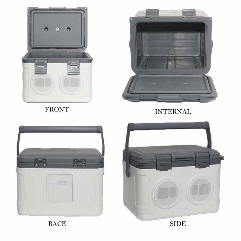 nevera portatil New Outdoor Ice Chest Cooler Box 21L Hard Cooler Box Insulin Ice Box Cooler With Wireless Speaker