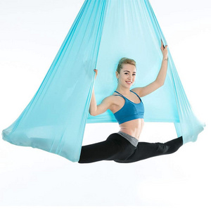 High Quality 5M Nylon Anti Gravity Flying Yoga Bed High Stretch Aerial Yoga Hammock Swing Aerial Pilates Silk Yoga Flying Swing