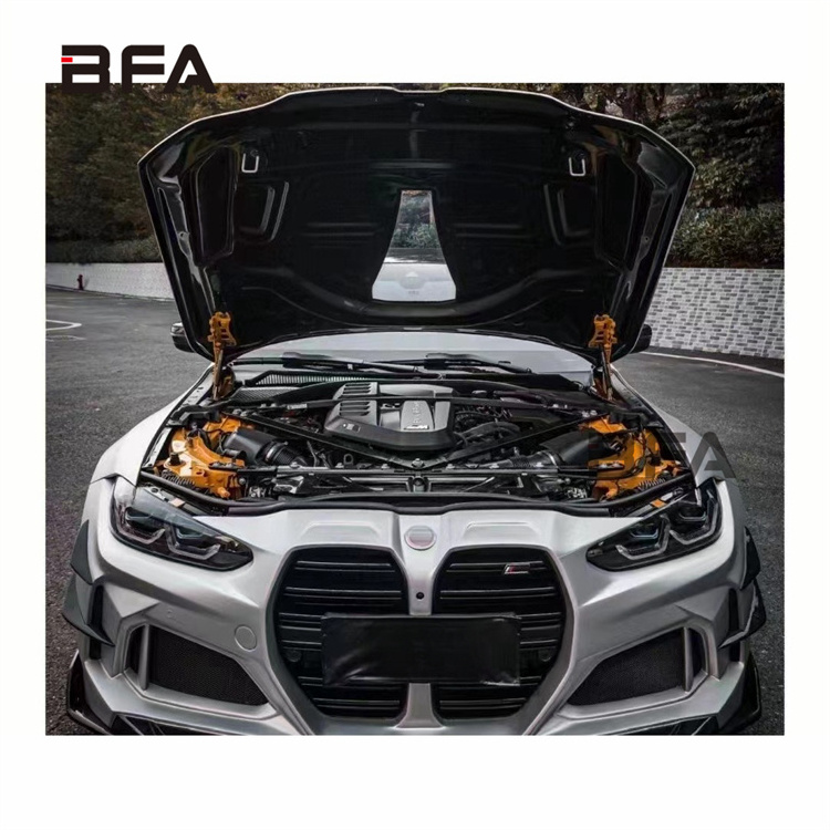 For BMW 3 Series 4 Series M3 M4 G80 G82 Upgrade modified carbon fiber hood imp style lightweight bonnet body kit