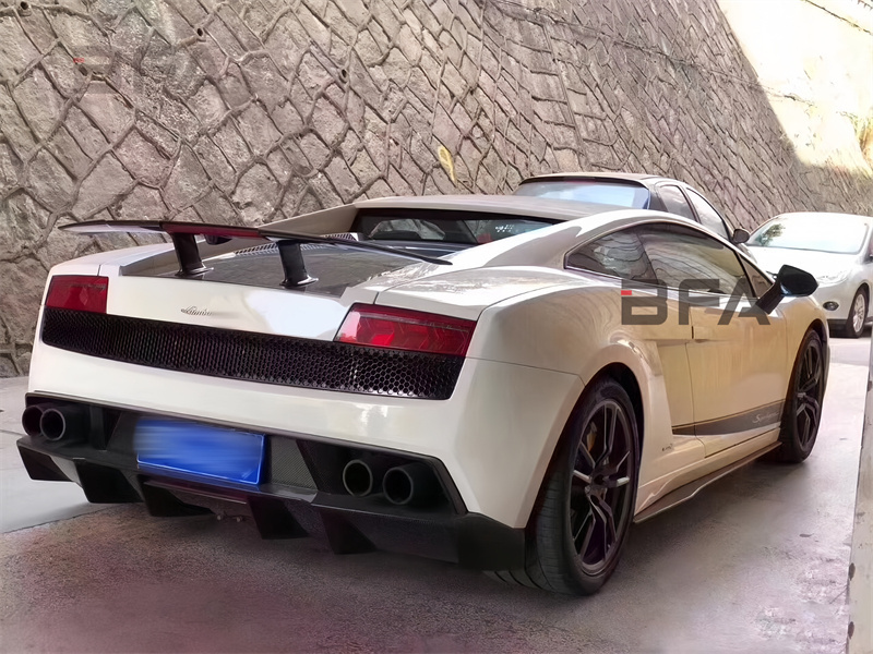 For the 2008-2014 Lamborghini Gallardo LP550 LP560 LP570 upgraded DMC style carbon fiber rear diffuser rear bumper body kit