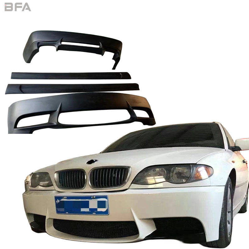 for BMW 3 Series E46 Modified PD Front Bumper Rear Bumper Body Kit