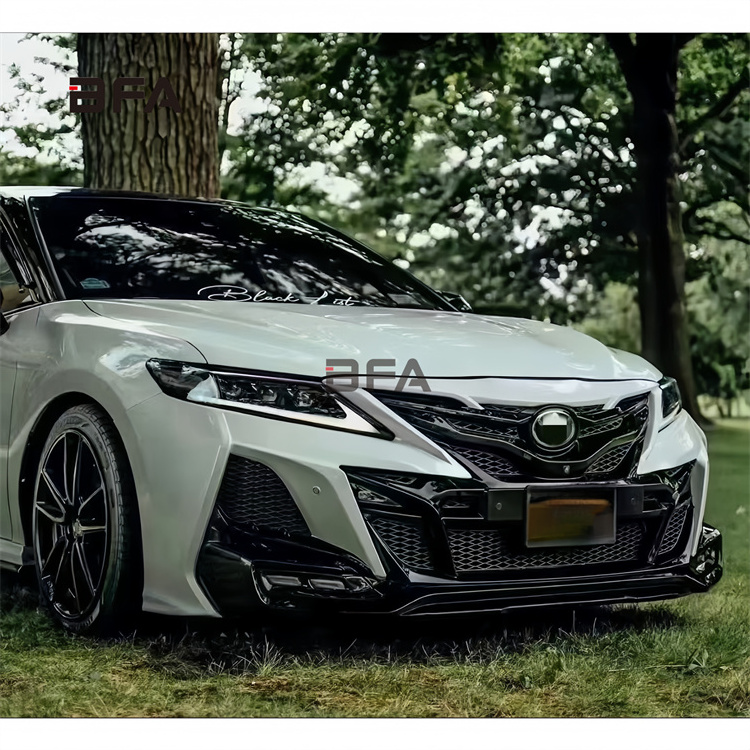 PP High quality body kit for 2018-2023 Toyota Camry upgraded Khan-style front bumper and rear bumper exhaust injection molding