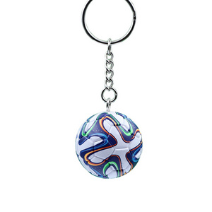 High quality soccer ball keychain with mini football