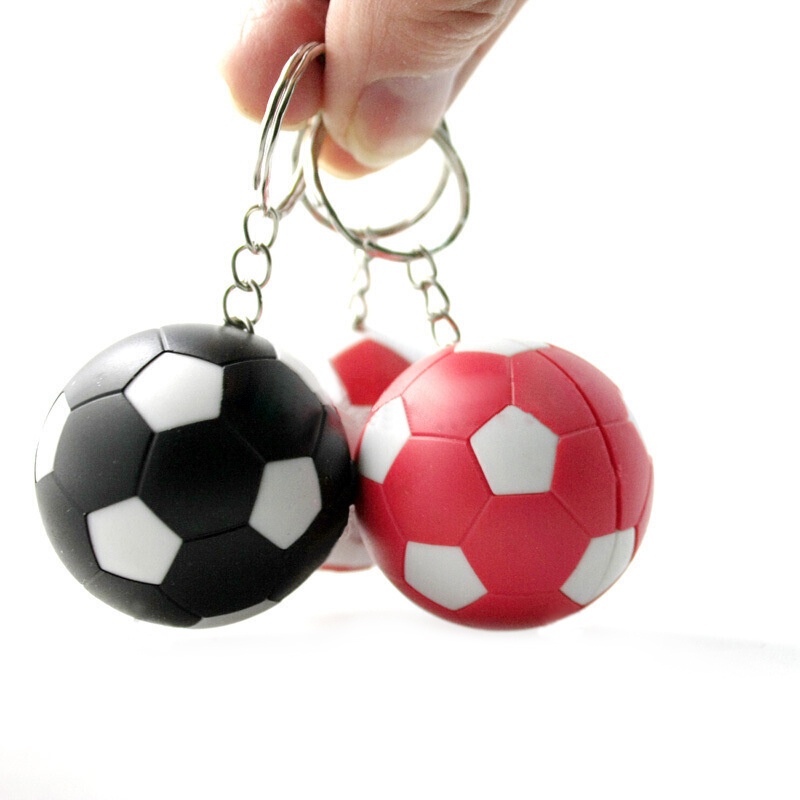 High quality soccer ball keychain with mini football