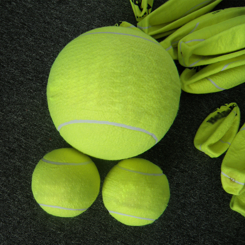 9.5 Inches Pet Ball Dog Chew Toy Signature Jumbo Inflatable Big Size Tennis Ball