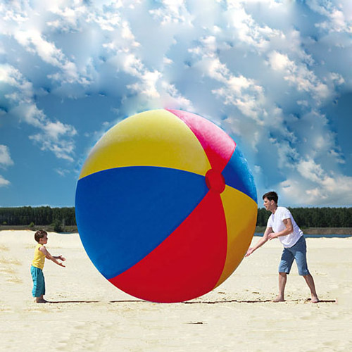 PVC transparent inflatable advertising beach ball