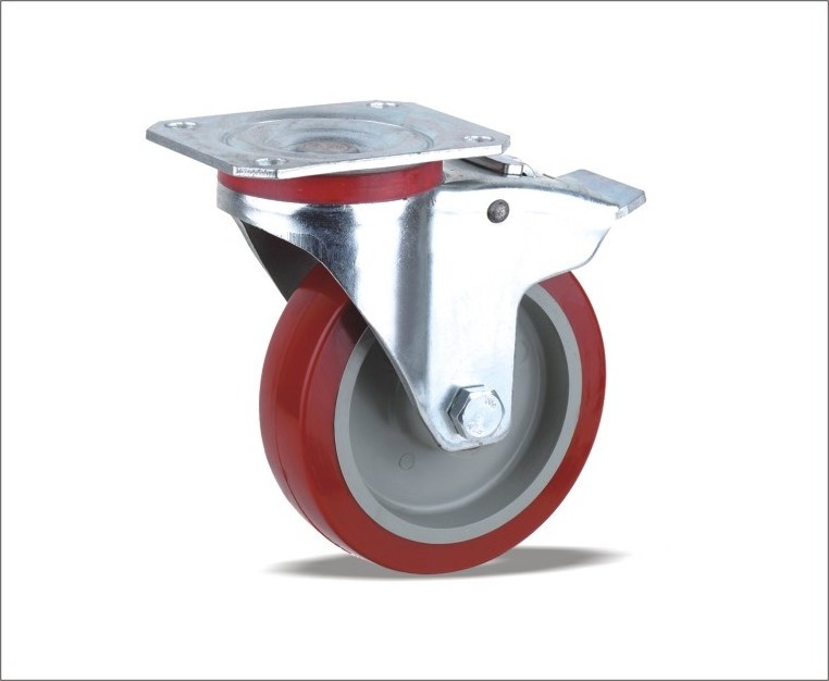 double ball bearing caster plastic wheel caster