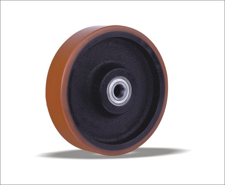 Hot sale polyurethane wheels with aluminum centre for trolley and has marvellous  performance