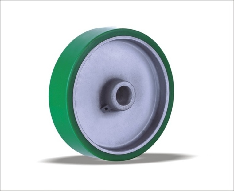 Hot sale polyurethane wheels with aluminum centre for trolley and has marvellous  performance