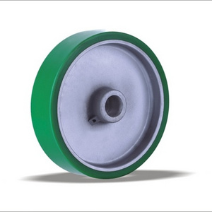 Hot sale polyurethane wheels with aluminum centre for trolley and has marvellous  performance