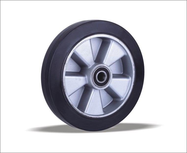 Amazon hot sale top quality rubber wheels with alumiun centre in a factory price