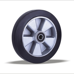 Amazon hot sale top quality rubber wheels with alumiun centre in a factory price