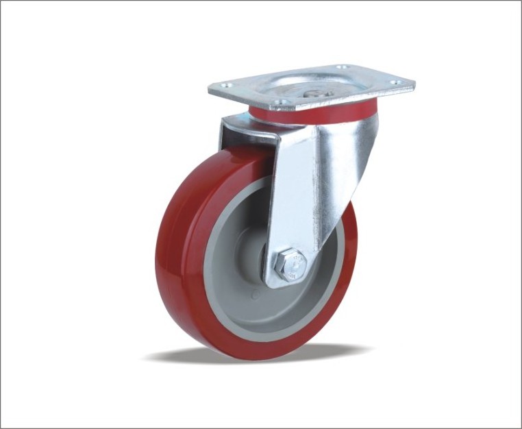 double ball bearing caster plastic wheel caster