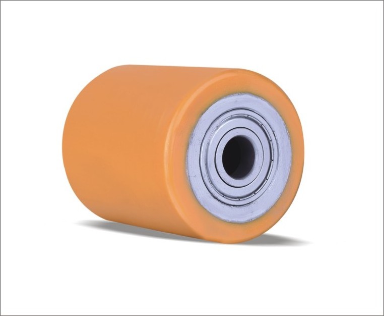 High quality 70-110mm Ball bearing steel centre urethane roller Polyurethane pu rollers with bearings