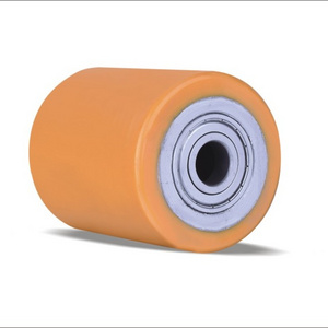 High quality 70-110mm Ball bearing steel centre urethane roller Polyurethane pu rollers with bearings