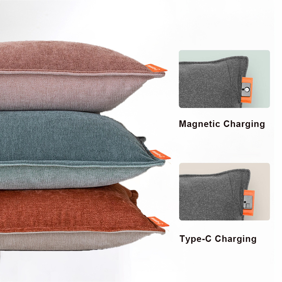 USB Battery 5V Elektrische Kussens Chenille Graphene Flame Thicken Electric Heated Seat Heating Cushion with Magnetic Charging