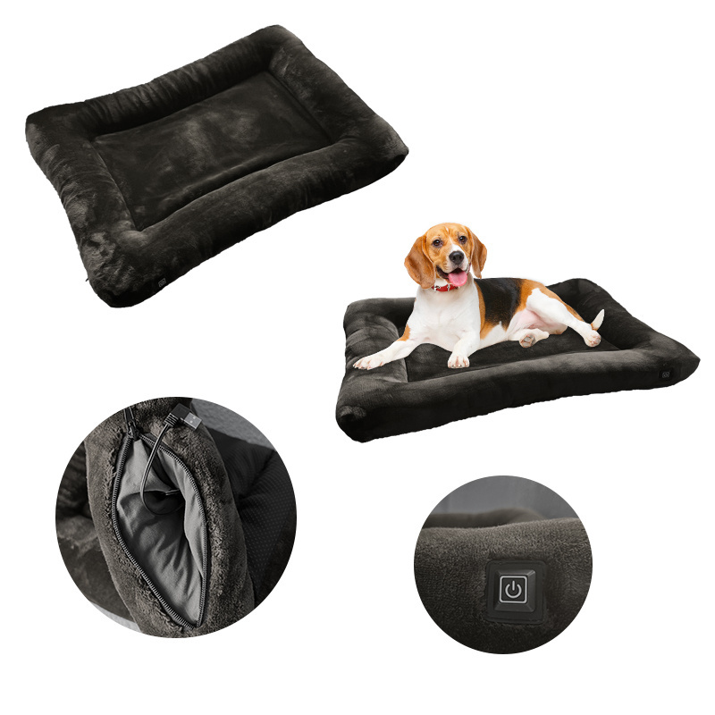 5V 12V Winter Use USB Heating Fleece Warming Mat Electric Heating Pet Bed for Dogs and Cats