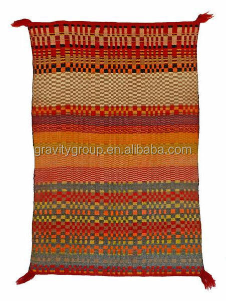 Aztec Southwestern Diamond Thick Serape Navajo Blanket