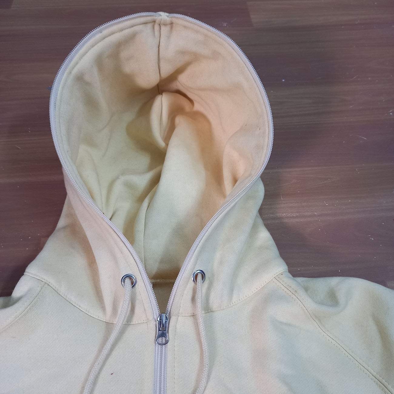 Men's Slim Hooded Sports Cream Hoodie Full Face Zip Up Casual Outdoor Hoodie For Men