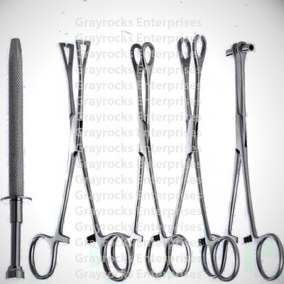 Professional Body Piercing Tools Body Piercing Kit Ear Lip Navel Nose Round Open Septum Piercing clamp tool