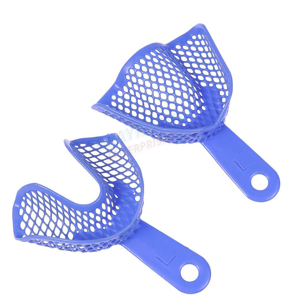 Dental Impression Trays Disposable Teeth Holder Blue Color Adult or Child Plastic Impression Trays for Sale Ce PK Manual 2 Years