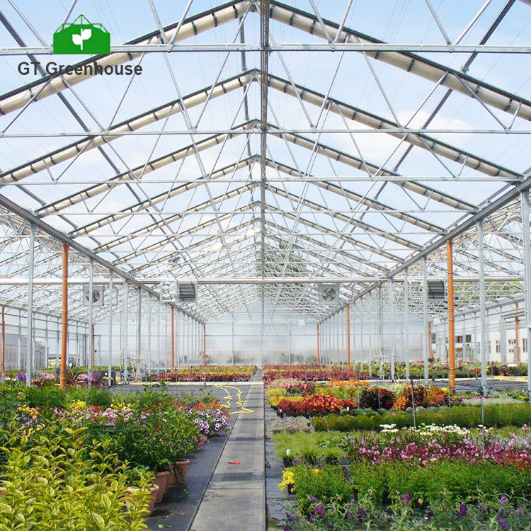 GT A-Frame Tree Green house Automatic HDPE Film Flat Roof Retractable Greenhouses for tree nursery