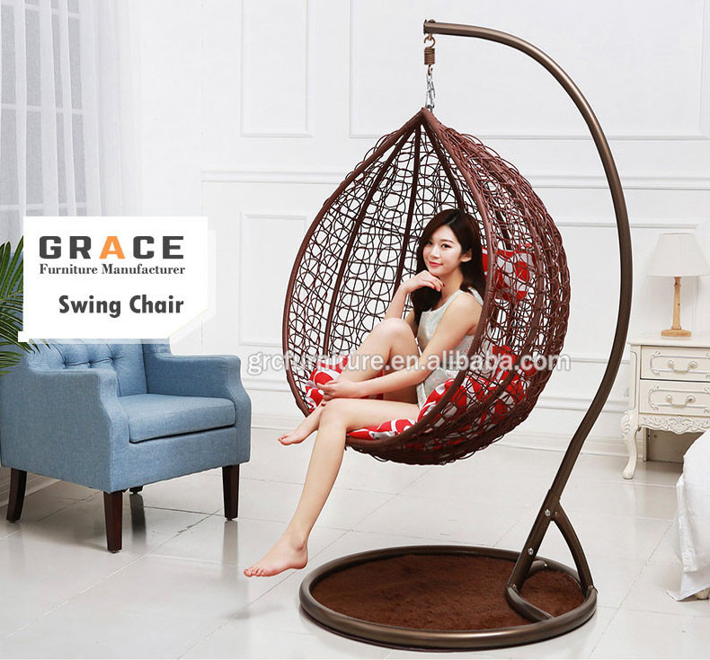 hot sale indoor living room single seat swing chair india jula /swing