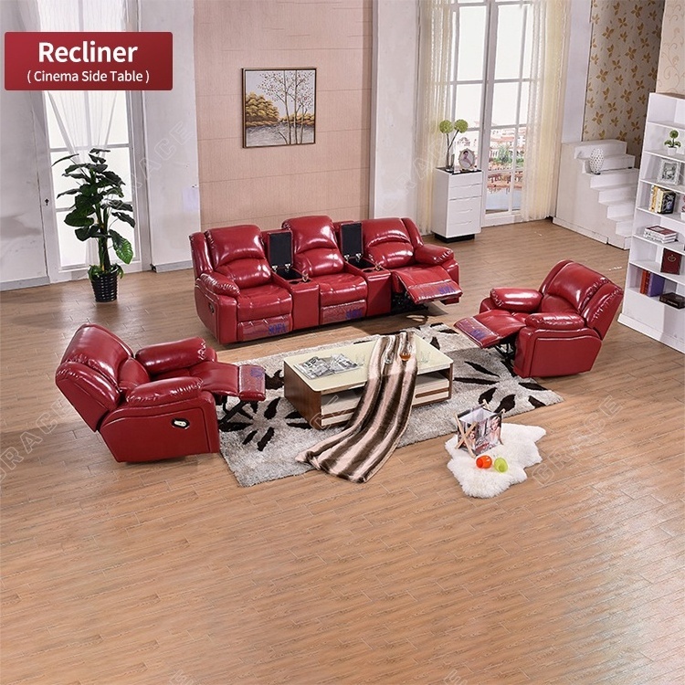 Functional Sofas For Home Theatre Sectionals Sofa Leather Modern Living Room Furniture Sets Recliner Sofa Set