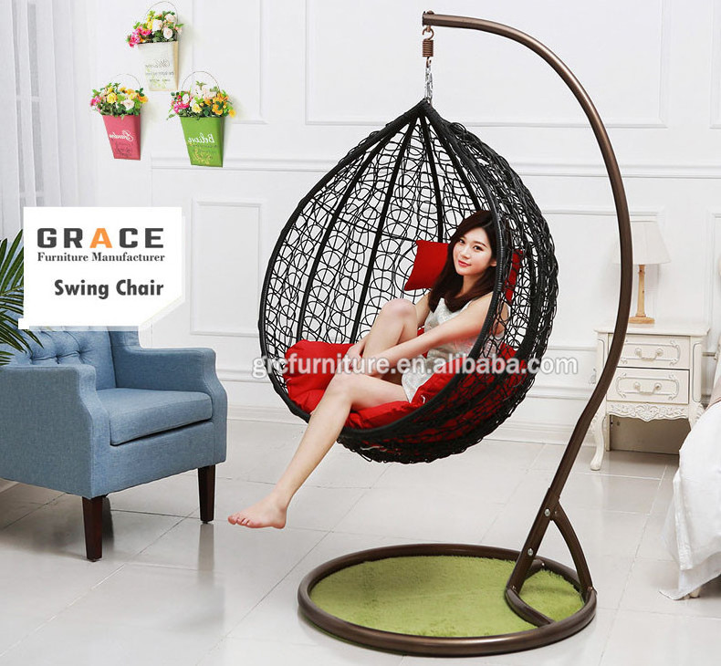 hot sale indoor living room single seat swing chair india jula /swing