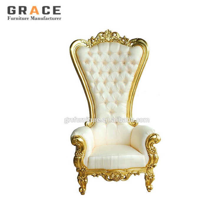 new design royal luxury elegant purple high back kings throne chair